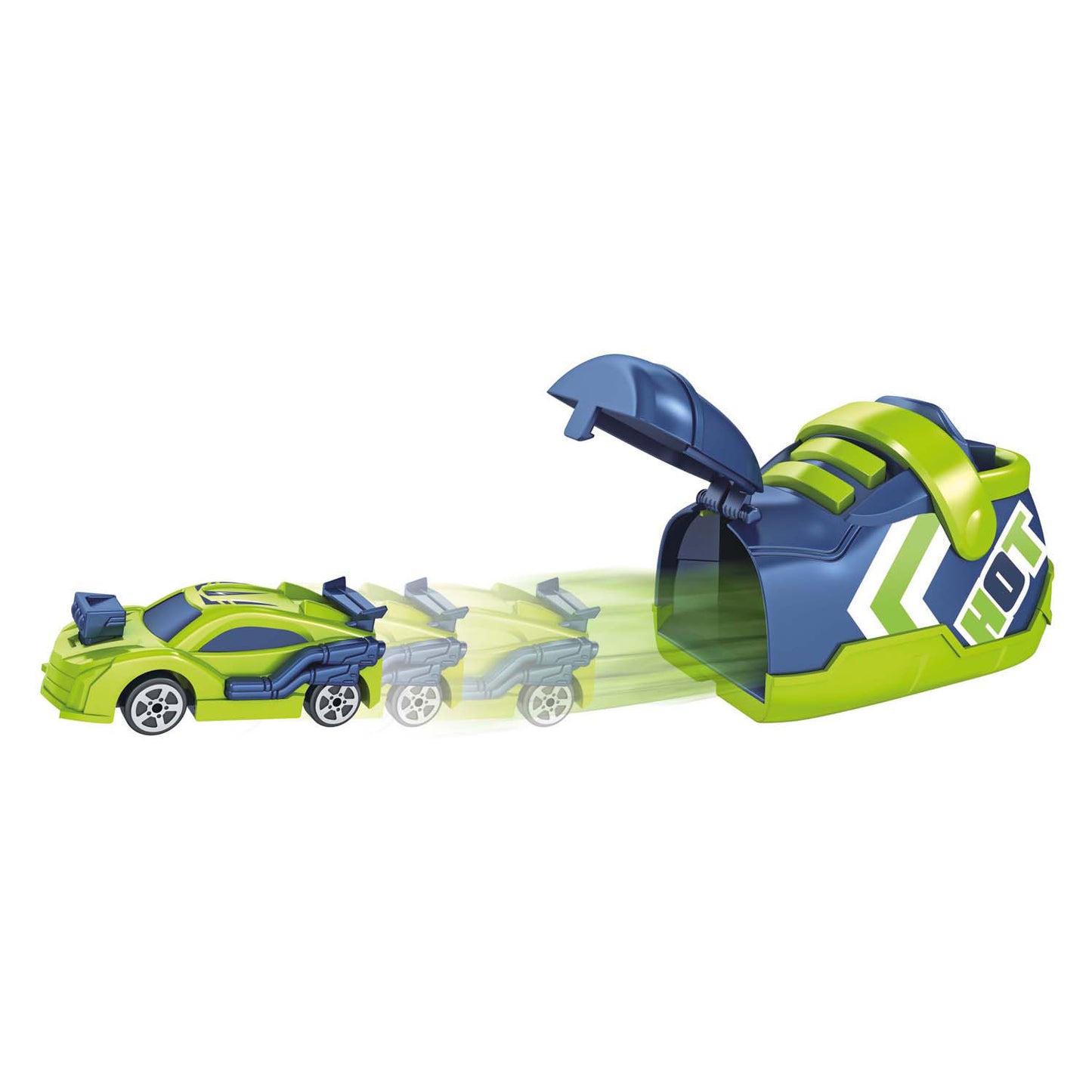 TOI-TOYS Turbo Racers Rally Car con Shielder