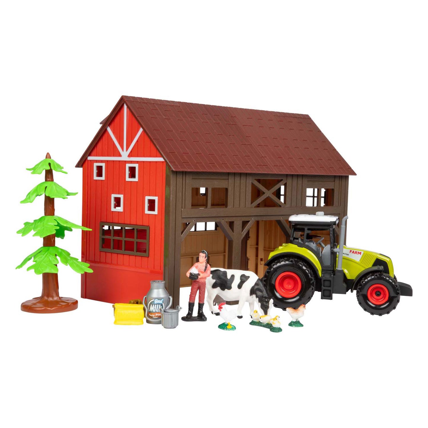 TOI-TOYS ACKERS VILLE Farm con Light and Sound Play set, 12dlg.