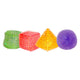 Toi-toys divertida bola para apretar con textura geométrica, 5 cm