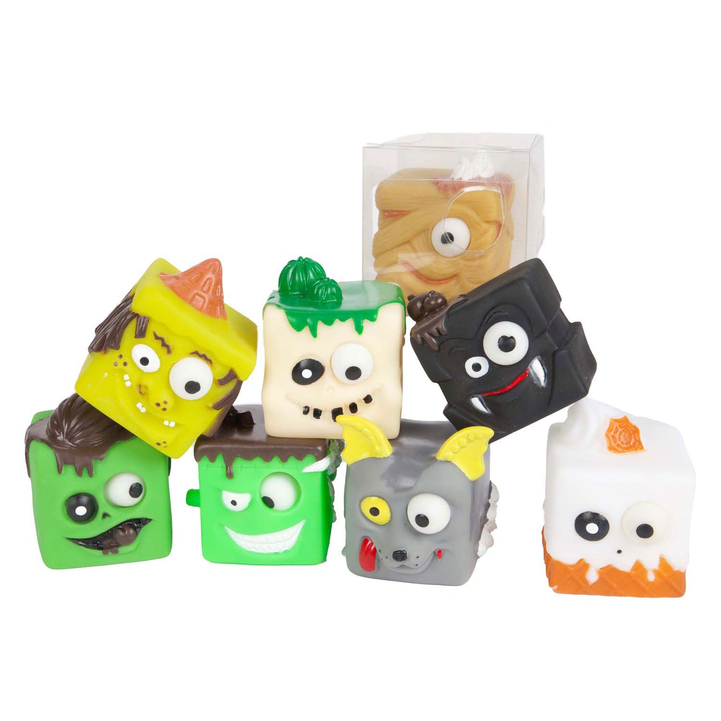 Toi-toys divertente spremere cubus mostro puiloog, 5 cm