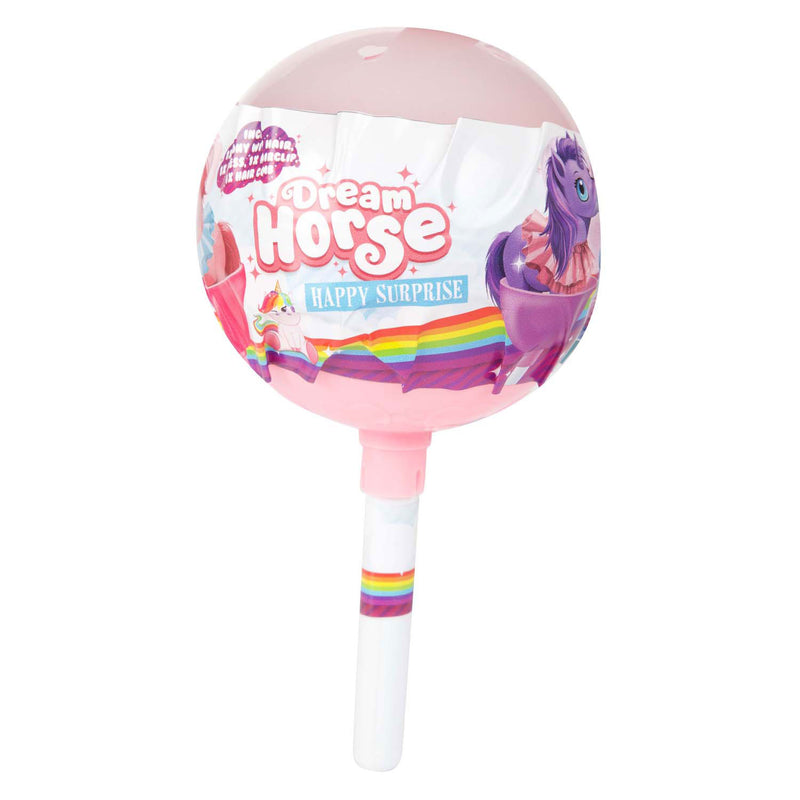 Piruleta sorpresa caballo de ensueño unicornio, 10cm