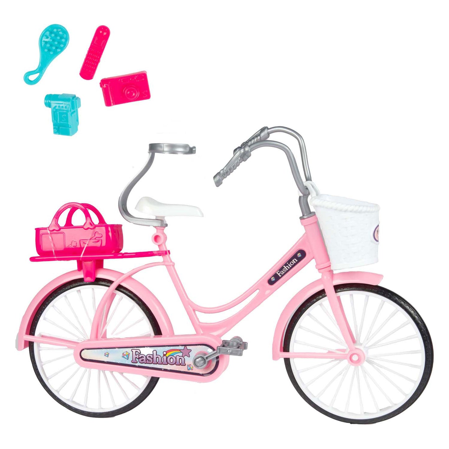 Lauren Fashion Pop in bicicletta con accessori