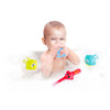 TOI-TOYS Little Stars Bath Toys Vishengel con 3 peces, 4dlg.
