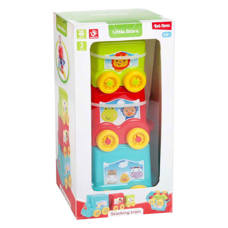 Toi-toys Little Stars Baby Stacking Tower Train, 3dlg.