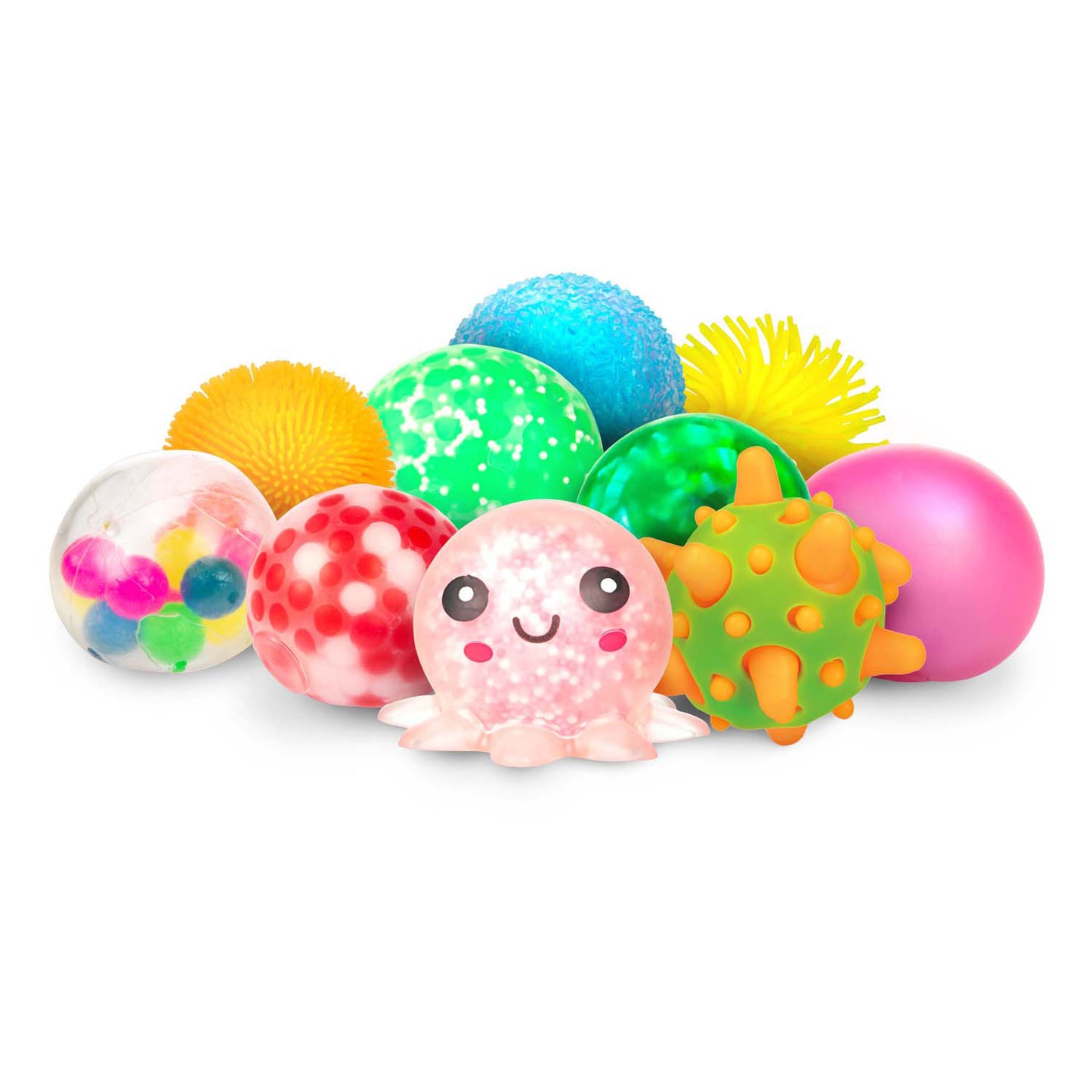 Toi-toys palline da spremere 5 cm scatola da 10 pezzi