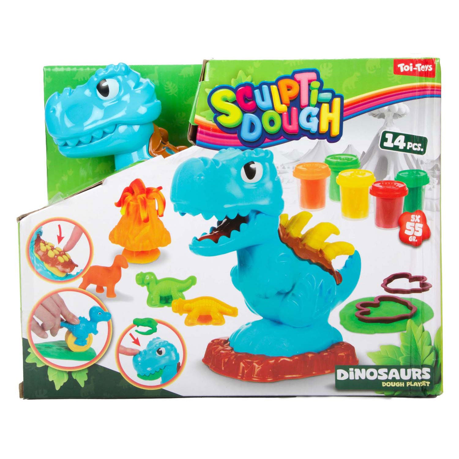 Set di argilla scultorea Toi-toys unicorno, 5 pezzi.