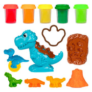 Toi-toys sculptidough kleiset dino - 5 kleipotjes - afbeelding 1