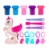 Set di argilla scultorea Toi-toys unicorno, 5 pezzi.