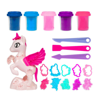 Set di argilla scultorea Toi-toys unicorno, 5 pezzi.