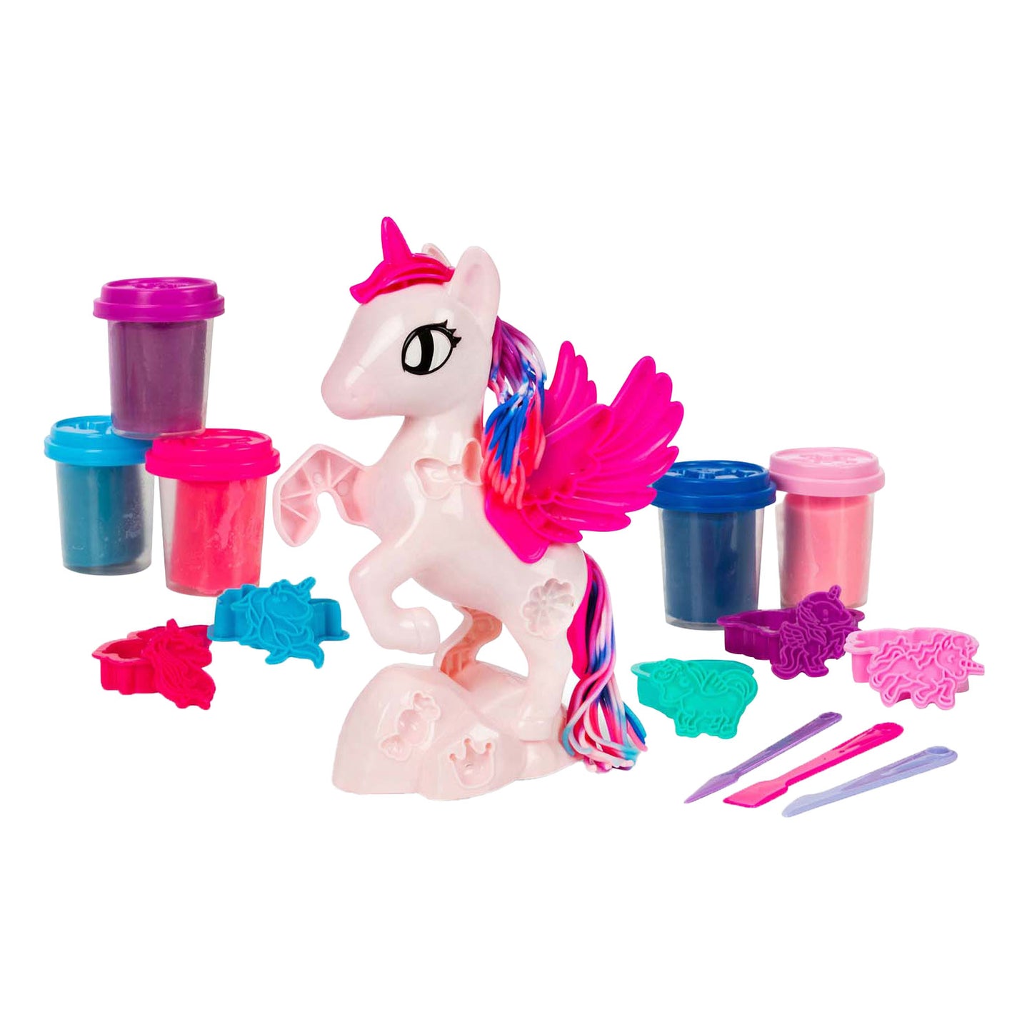 Set di argilla scultorea Toi-toys unicorno, 5 pezzi.