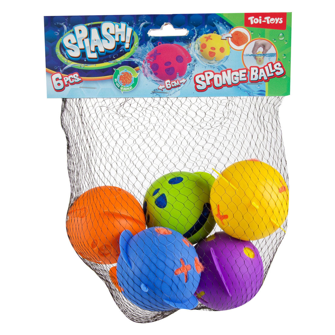 Splash super splashbal herbruikbare waterballonnen - 6st.