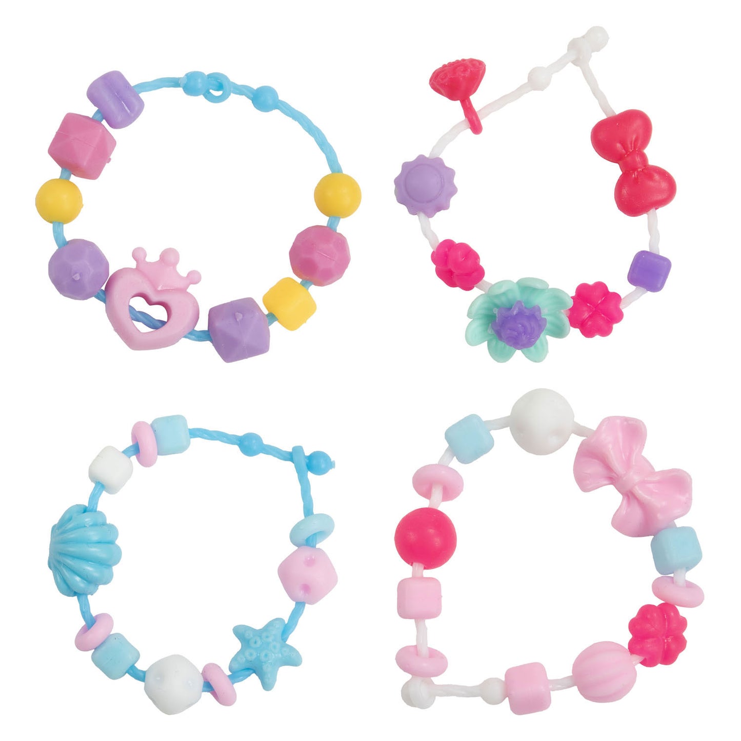 Realizza un braccialetto Toi-toys con perline morbide - >15 perline