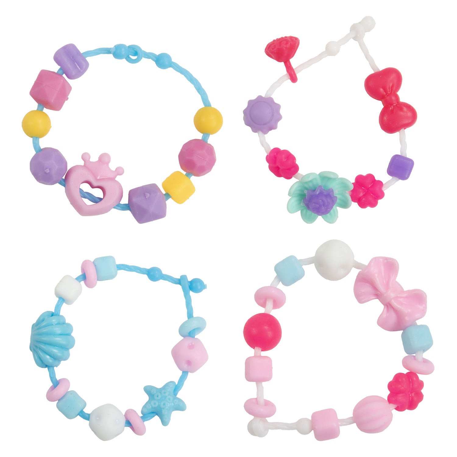 Realizza un braccialetto Toi-toys con perline morbide - >15 perline