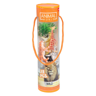 Toi-toys animal world wilde dieren in koker - 12dlg.