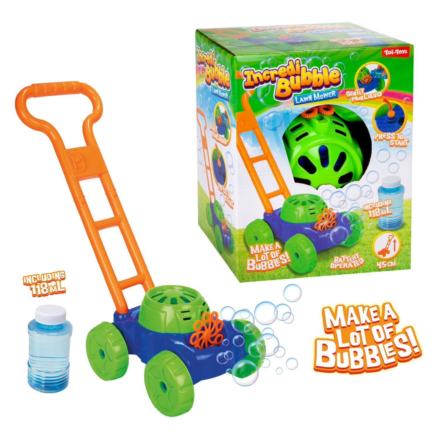 Toi-toys tosaerba soffiabolle con soffiatore di bolle - 118ml