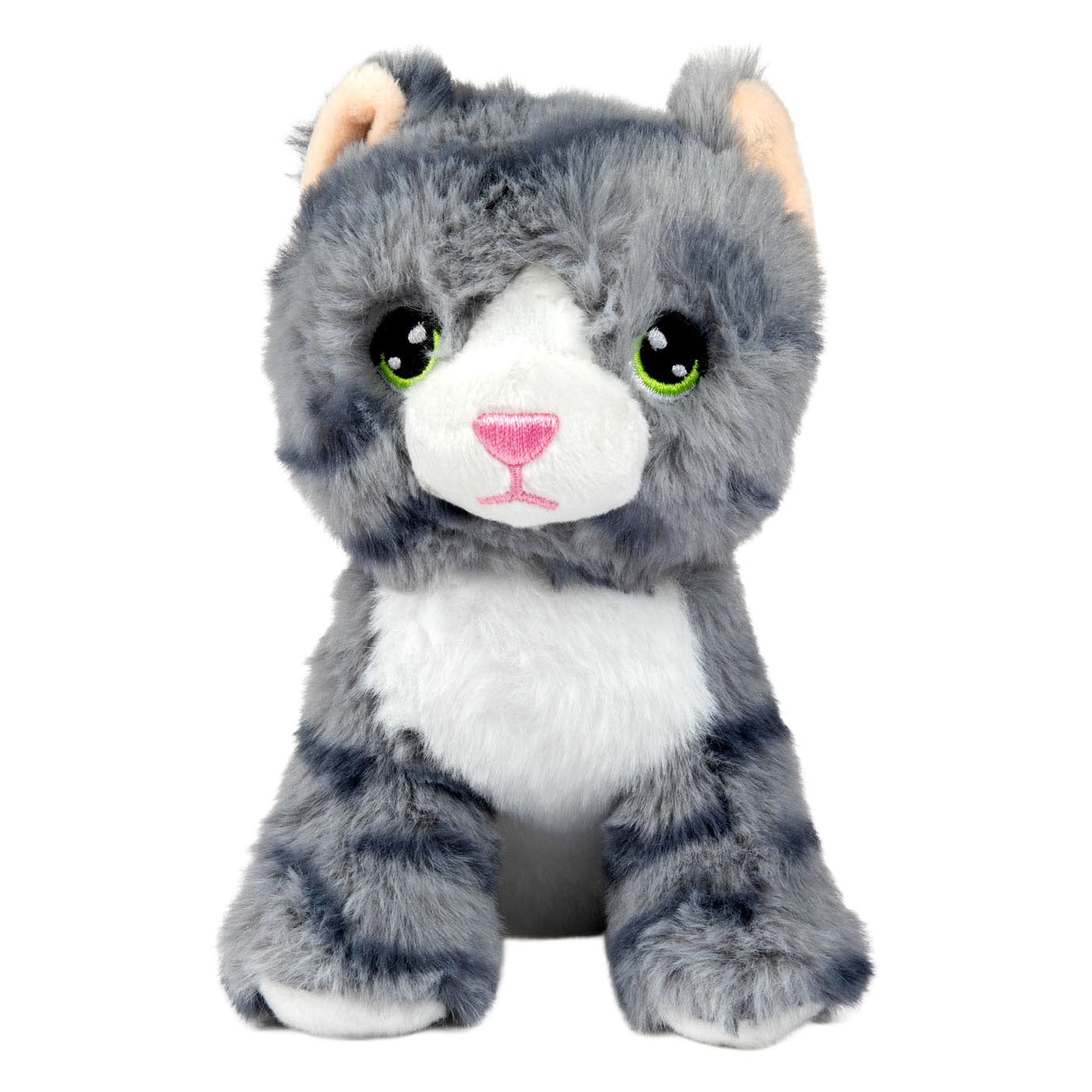 Toi-toys pluchen knuffelkat - 15cm