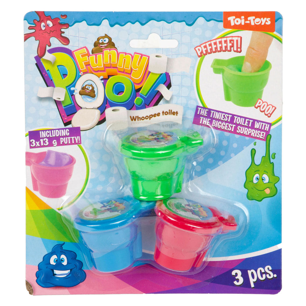 Toi-toys scheetputty in toiletpot - 3st.
