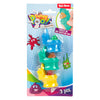 Toi-toys knijptoilet glitter drol 3st