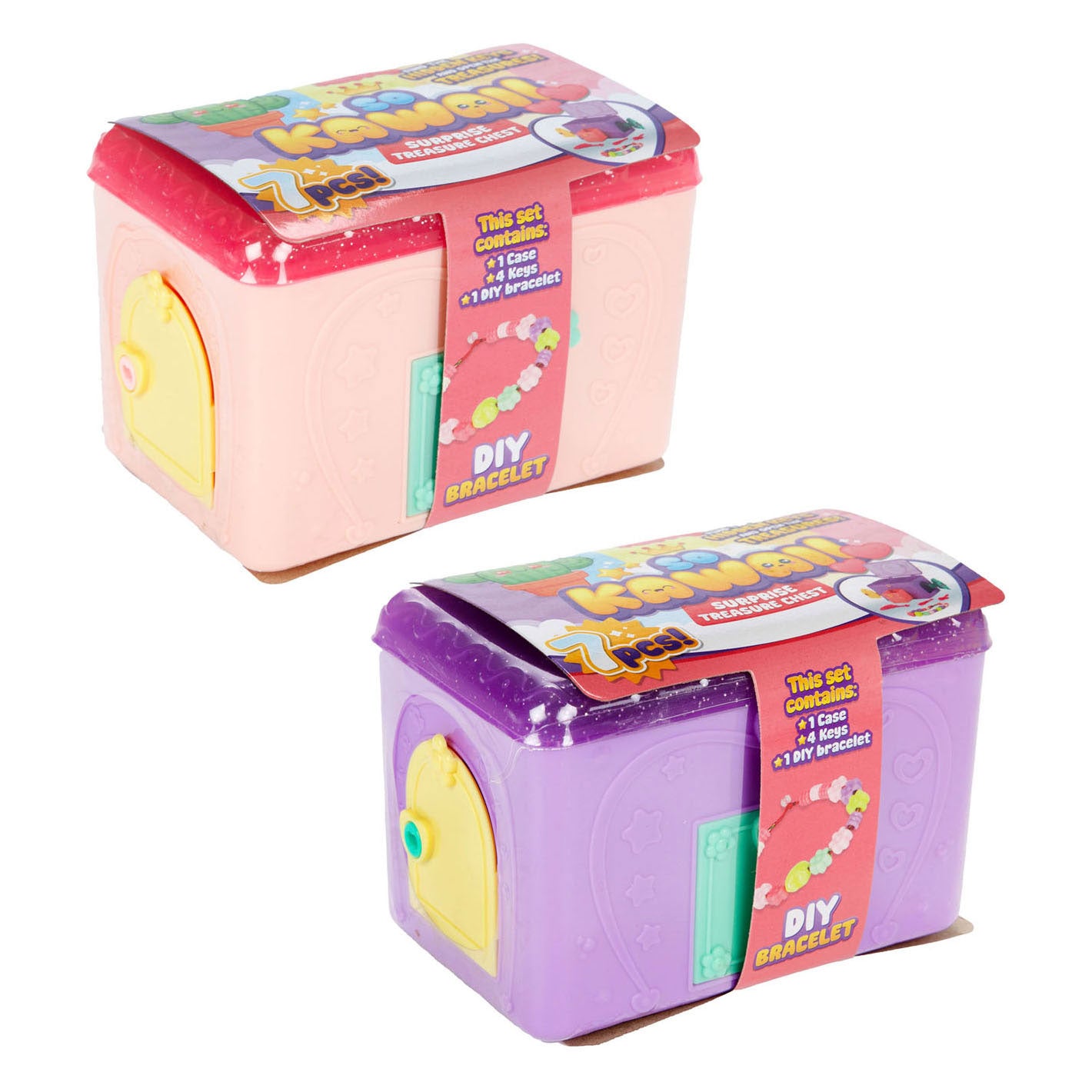 Bracciale Toi-toys so kawaii a sorpresa con perline - 7 pezzi.