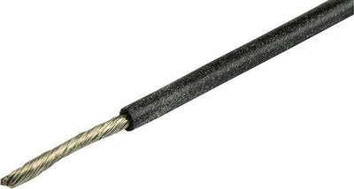 Herhth+Bens Electric Caole Silicone 0,75 mm nero 5mtr.