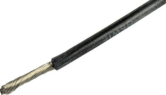HETH+Buss silicone elettrico elettrico 1,5 mm nero 5mtr.