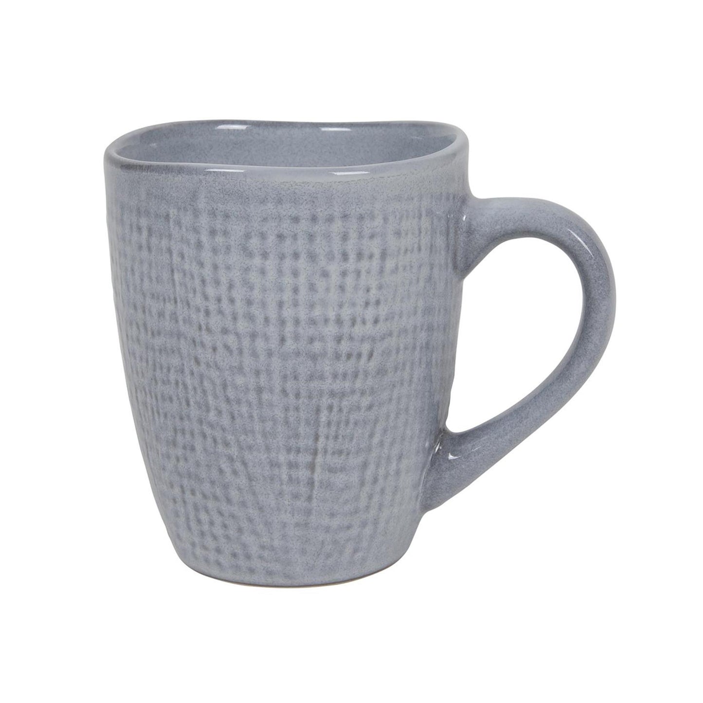 Taza de café tejido textil gris 340ml
