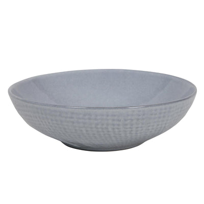 Plato hondo tejido textil gris ø18x5,5cm