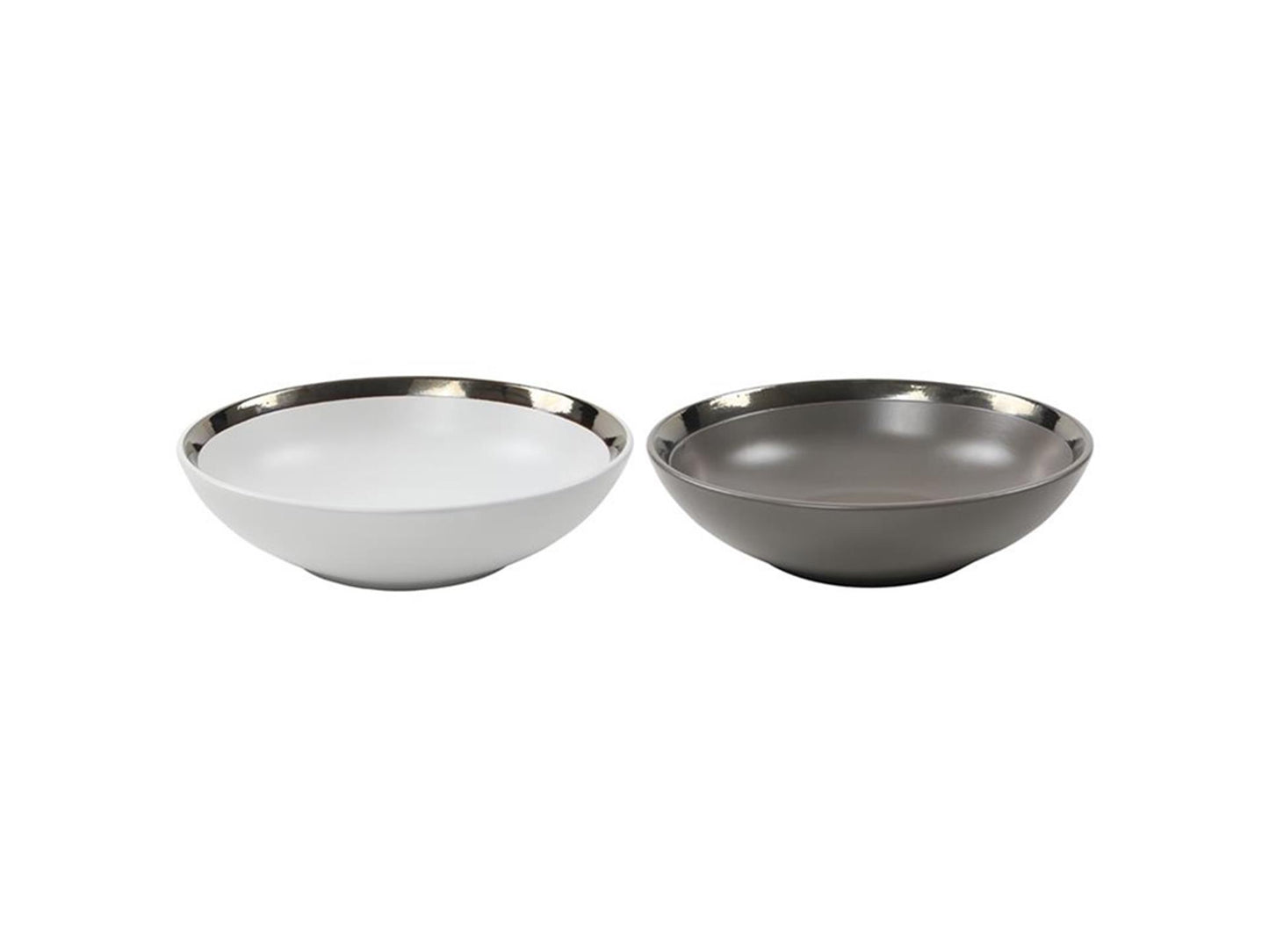 Svenska living plato hondo venecia ø20cm 6ud gris blanco