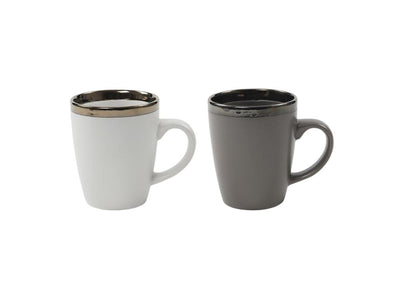 Svenska living coffee mug venice 340ml gray or white 6 pcs