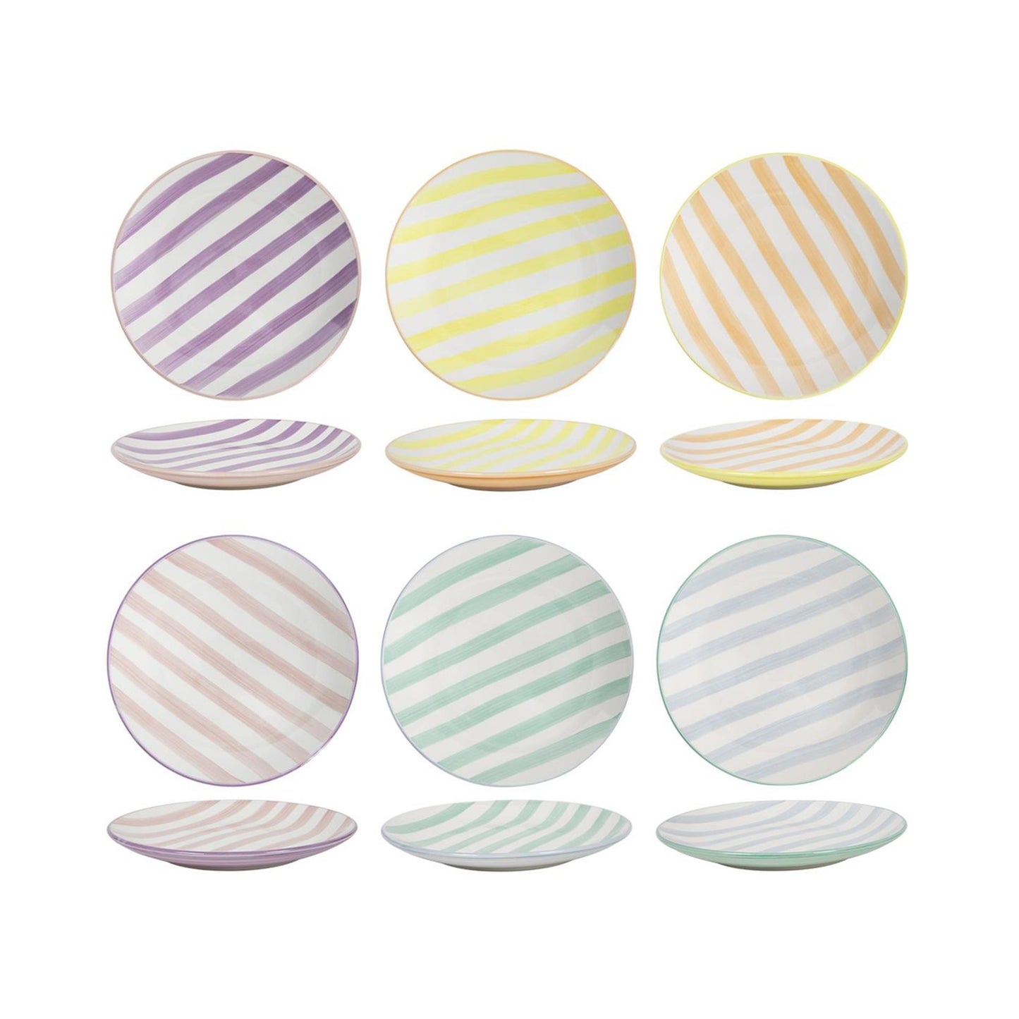 Ontbijtbord 2-tone doos a 6 ø19cm