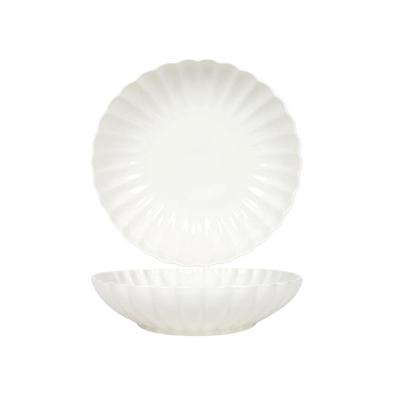 Svenska living diepbord ø20cm flower off white 6st