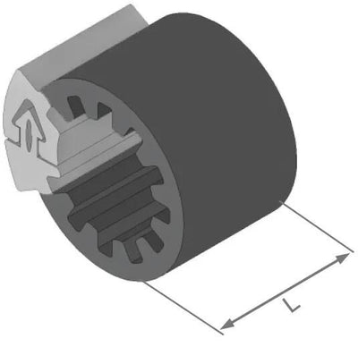 HETH+Buss ClipFix Spacer H+B Inner-D = 9,5 mm, L = 20mm
