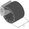 Herhth+Bens ClipFix Spacer H+B Inner-D = 8,5 mm, L = 30mm