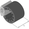 Herth+buss speciale bevestiging clipfixbasic clipfix spacer h+b inner-d=10,5mm,l=30mm