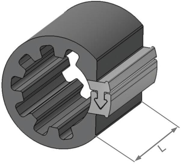 Herhth+Buss ClipFix Spacer H+B Inner-D = 16,9mm, L = 30mm