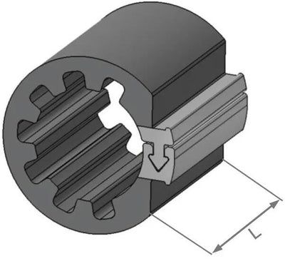 Herhth+Buss ClipFix Spacer H+B Inner-D = 16,9mm, L = 30mm
