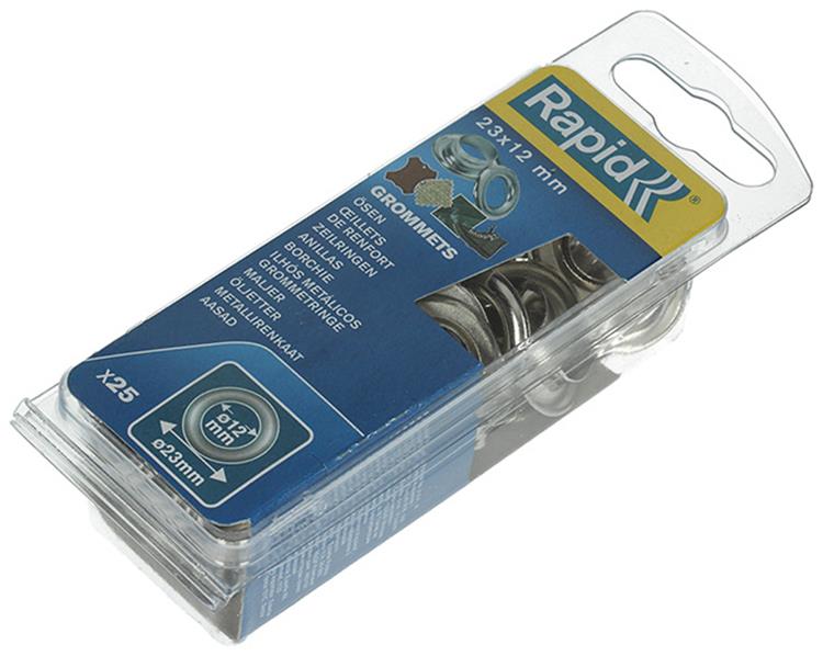 Rapid 1009447 - occhielli g3 - 23x12 25 pz | 5 pezzi
