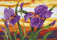 Diamond Dotz Iris Flowers haciendo pintura de diamantes diamantes