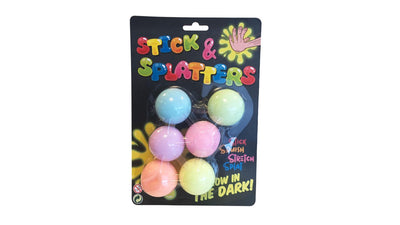 Sticky Stretch Ballen Glow en la oscuridad, 6st
