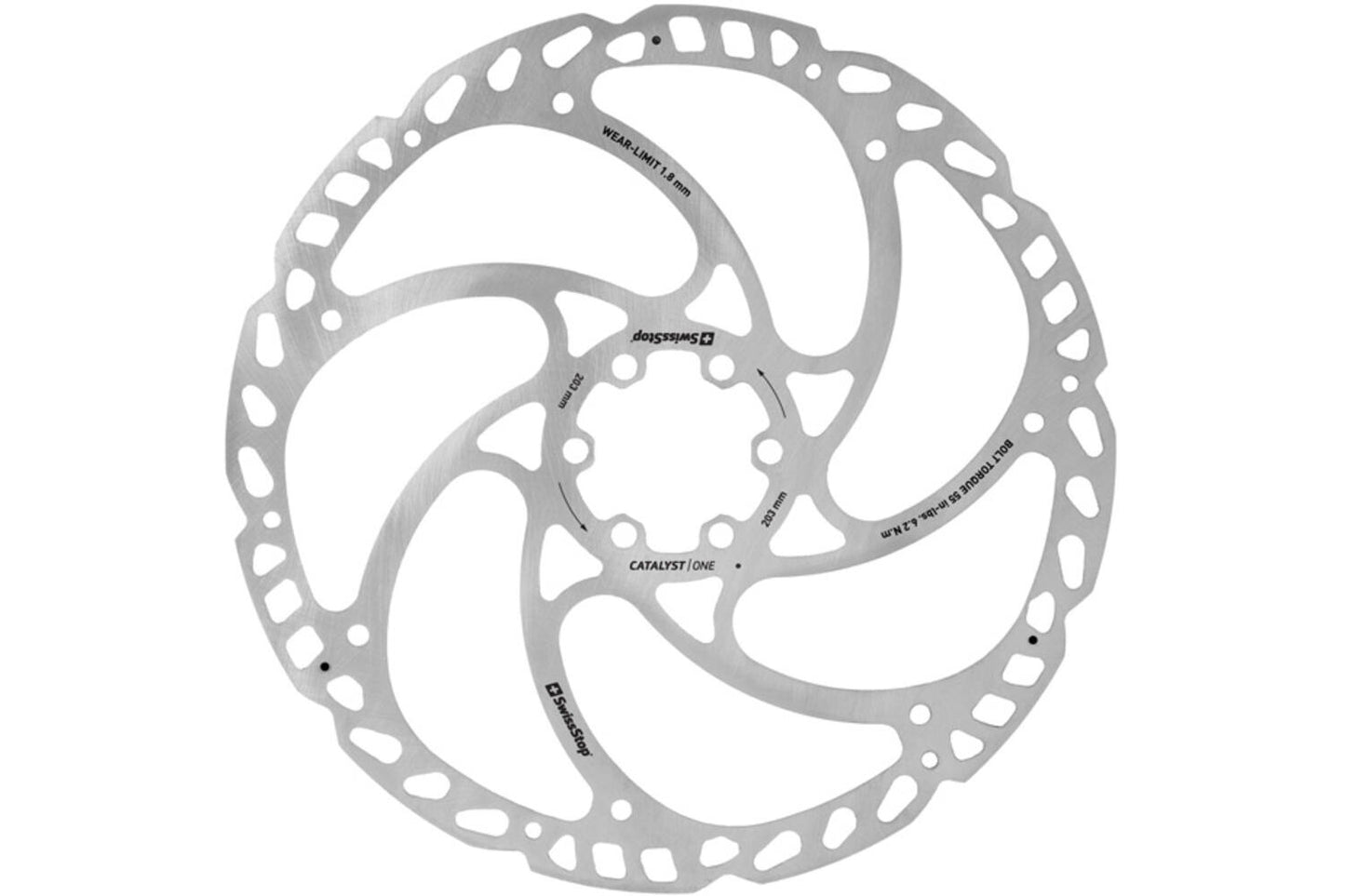 Swissstop Swissstop remschijf catalyst one 6 bolt 203mm