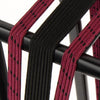WAREK 005196 TrioBinder 24 12 mm Eye 28 pulgadas Burdeos negros en el mapa