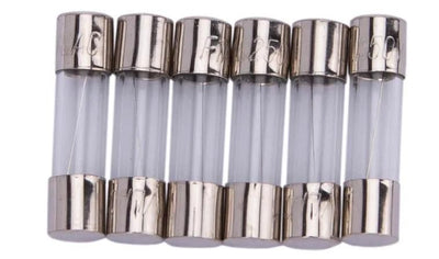 Fusibles de vidrio Dresselhaus 5x20 mm para la radio del automóvil 1a 6 piezas