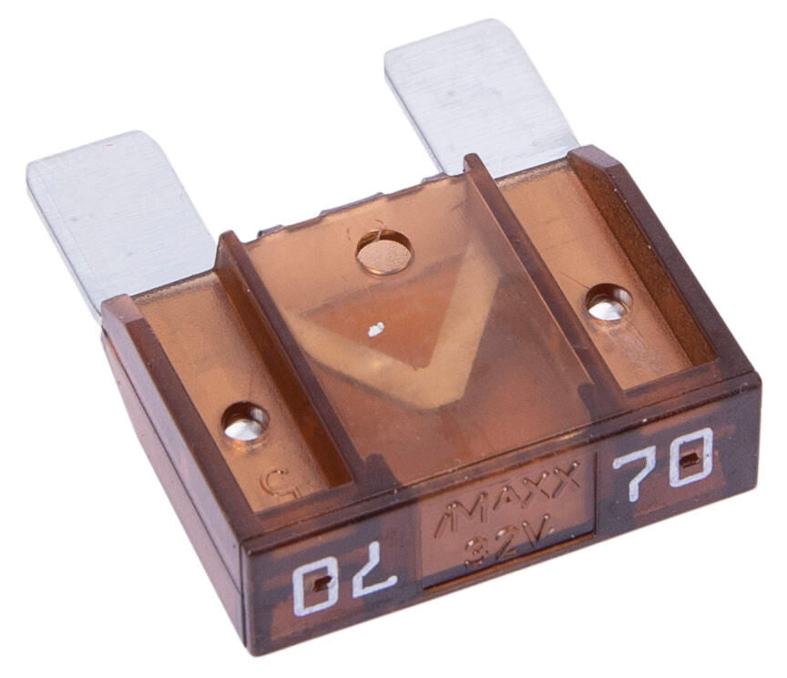 Dresselhaus zekering bananenstekker maxi flat fuse maxi 70a 1 piece brown