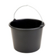 Gripline 1034739 - -d Secchio da 12 l nero con supporto a manopola e scala litri | 1 pz