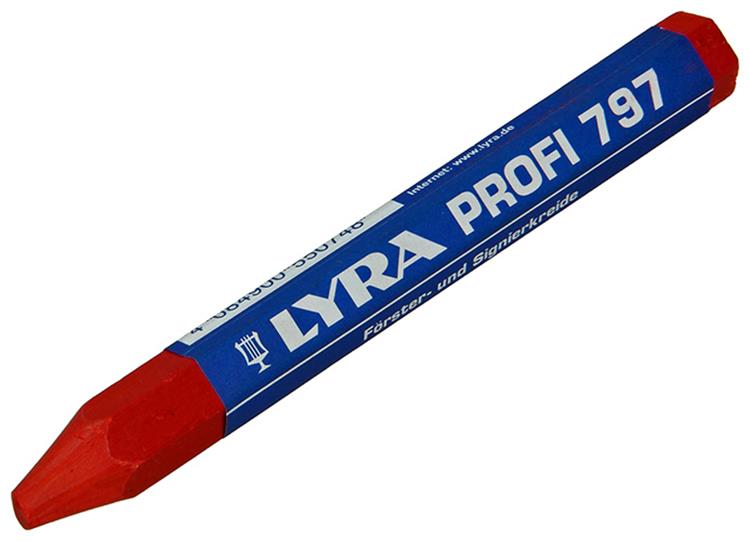 Lyra 1011026 - gesso per marcare 120mm-d:12mm rosso | 12 pezzi