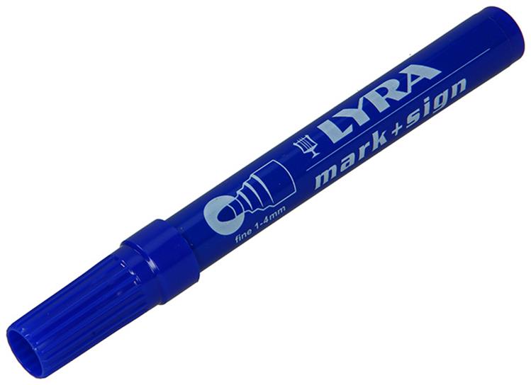 Lyra 1010973 - pennarello indelebile blu fine 112 | 10 pezzi