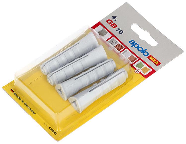 Celo 1047080 - tacos para hormigón celular ø10x55mm gb10 4 piezas | 1 pieza
