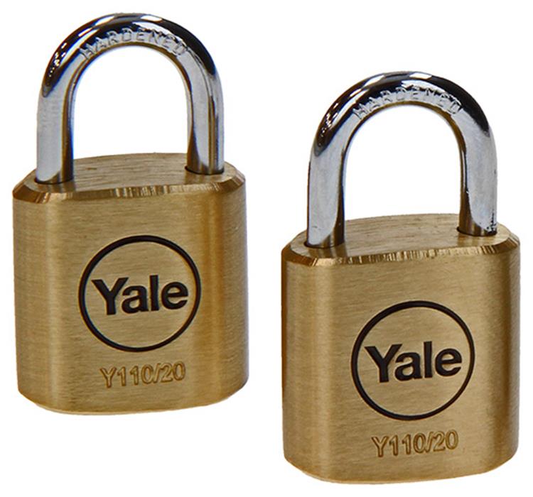 Yale 1059363 - lucchetto 20 mm 2 uguale | 6 pezzi