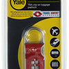 Yale 1018560 - hangslot tsa clip-on rood 1st standard security | 6 stuks