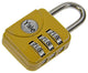 Yale 1018568 - lucchetto con combinazione per valigie giallo yp1 28 121 1a 28mm | 5 pezzi